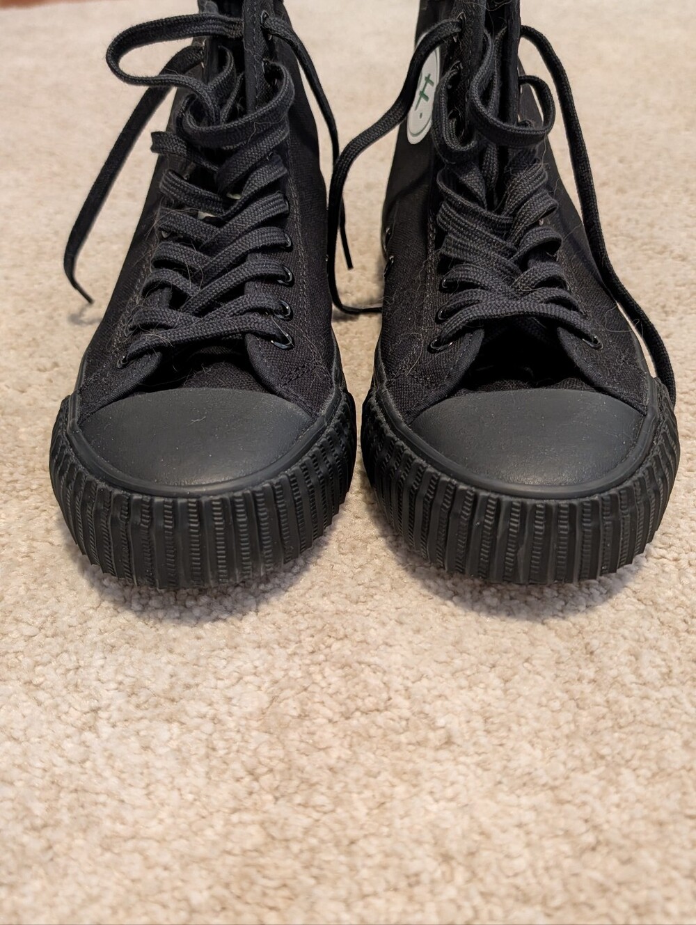 Black Canvas High-Top PF Flyers